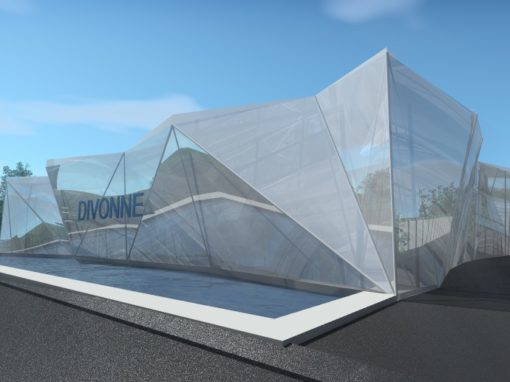 Usine d’embouteillage de l’eau naturelle,  Divonne-les-Bains, France