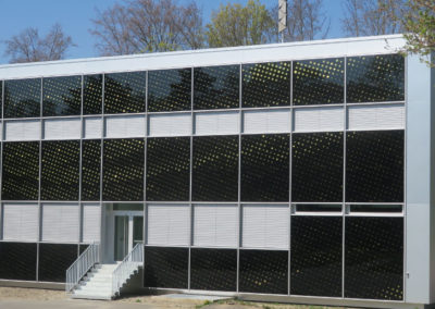 Centre sportif de la Vallée de la Jeunesse, CSVJ, assainissement énergétique d’un bâtiment construit selon le système "CROCS" à Lausanne.