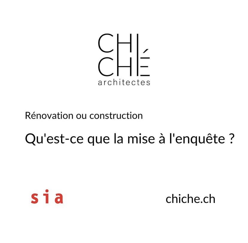 Mise à l'enquête Mise à l'enquête