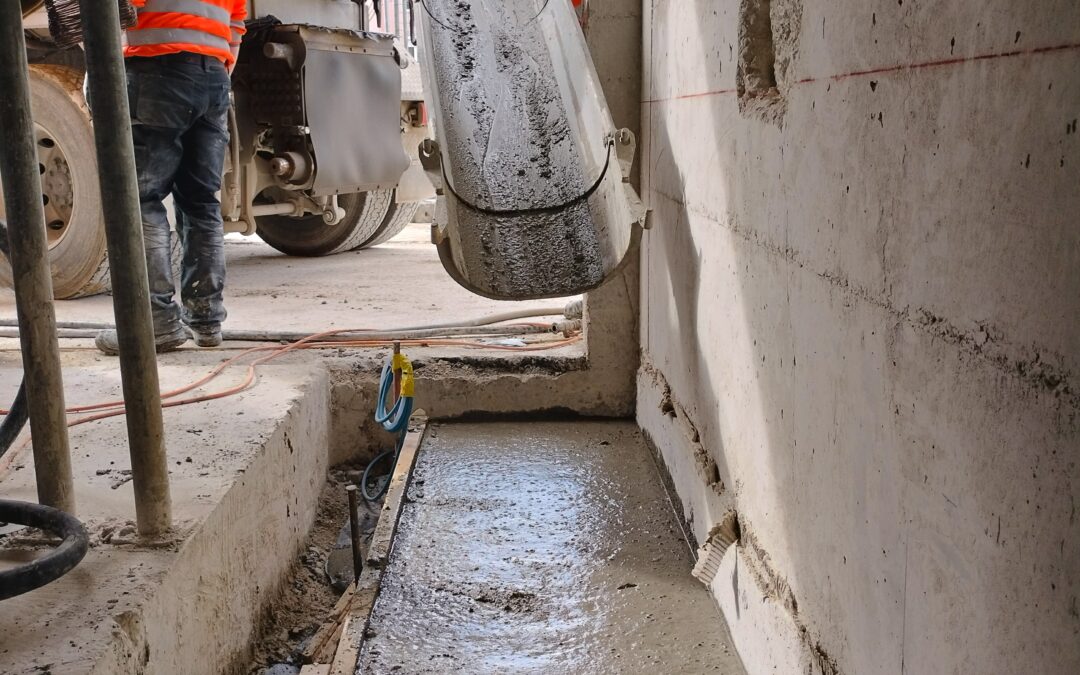 Bétonnage du radier