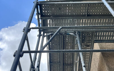 Mise en place des échafaudages