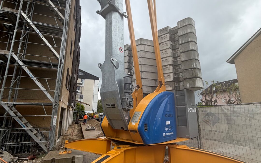 Installation d&rsquo;une grue